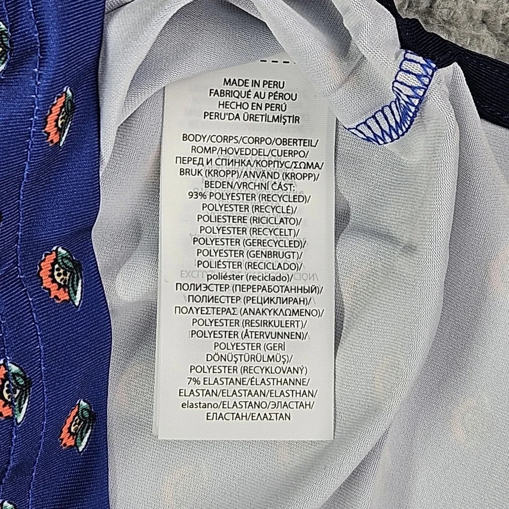 RLX Ralph Lauren Performance Polo Shirt M Blue Floral Micro Print NWT Wicking